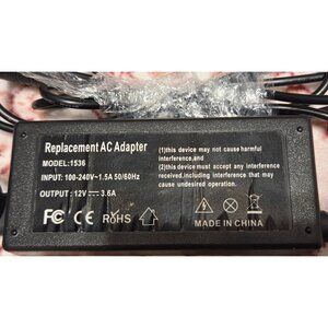 Microsoft Surface Pro Charger Aftermarket Power Supply AC Adapter Black 12V